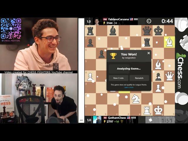 IM GothamChess CRUSHED!!! GM Fabiano Caruana