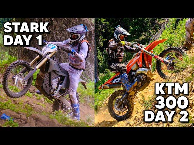 Stark Varg vs. KTM 300 at Silver Kings Hard Enduro