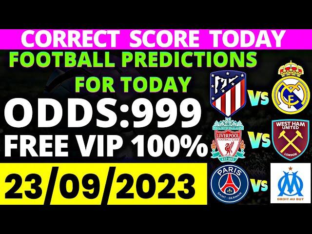 CORRECT SCORE TODAY ( football predictions today )FIXED MATCHES SOCCER TODAYPREDICTIONS ODDS #1xbet