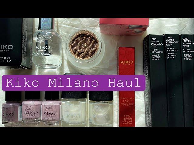 KIKO MILANO MAKEUP HAUL | Swatches | Eyeshadow sticks, Nail Polish, Magnetic Eyeshadow, Lipstick