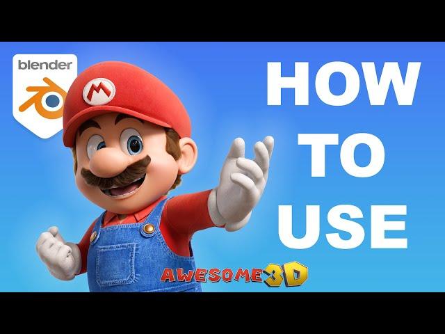 How to Use My Movie Mario Blender Rig!