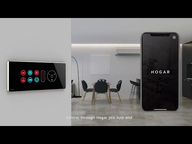 Multi functional Smart Touch Switch Panels for Home & Buildings | Hogar Controls | Home Automation