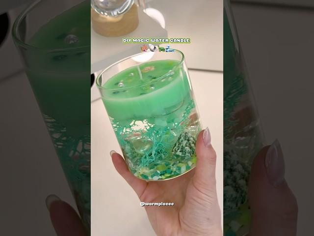 DIY Magic Water Candle 🪸 #diy #candlemaking #shorts