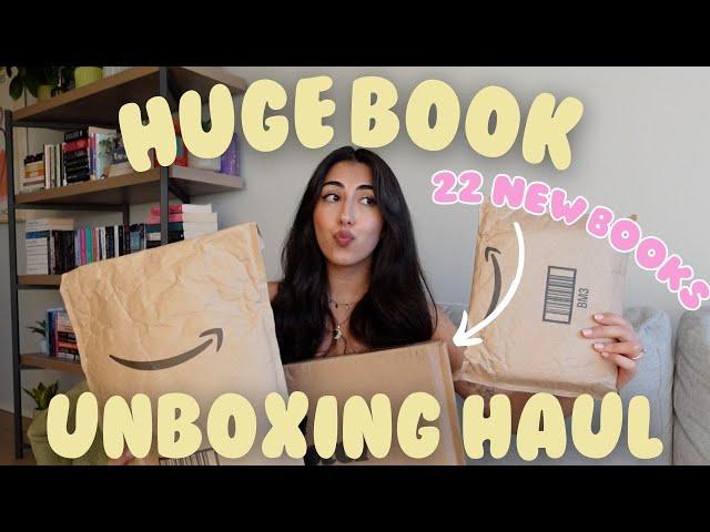 HUGE book unboxing haul!  20+ new books 