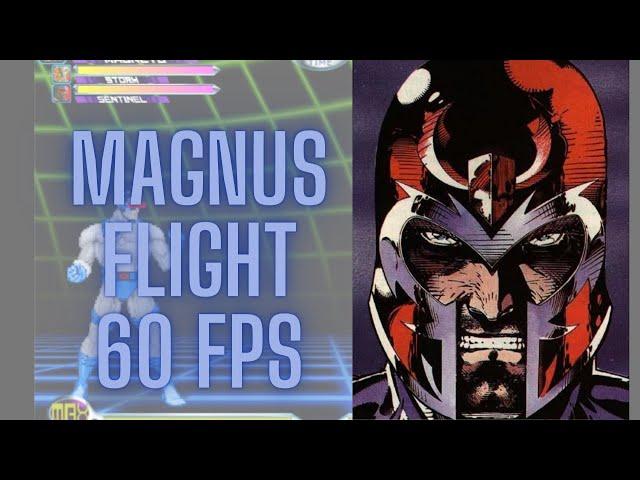 MvC2 - Magneto Basic Flight Combo 60FPS