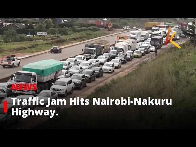 Traffic Jam Hits Nairobi-Nakuru Highway.