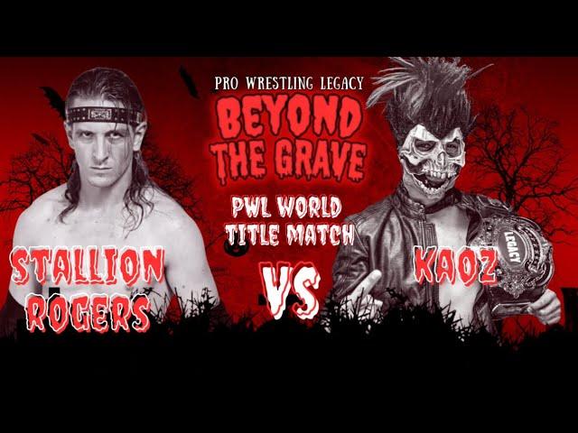 Pro Wrestling Legacy : Stallion Rogers vs Kaoz