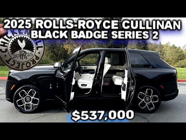 2025 Rolls-Royce Cullinan Black Badge Series 2 SUV walk around $537,000.00