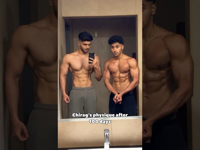 Chirag’s 100 days Transformation @Getfitwithchirag03 #shorts#fitness#gym