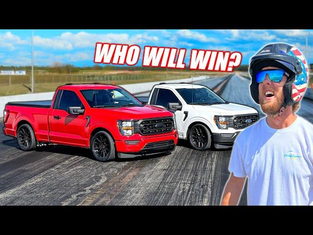 FINALLY Race Day! Battling Our Twin Turbo and Supercharged Shop Trucks!