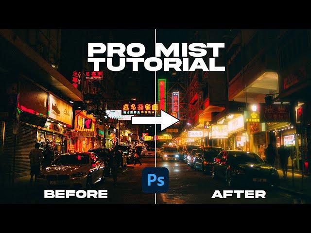 Pro Mist Look in Photoshop! -  EASY 30 second edit tutorial - Make your photos look cinematic!