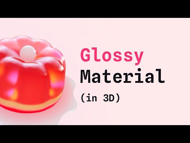 How to Create Glossy 3D Materials in Spline