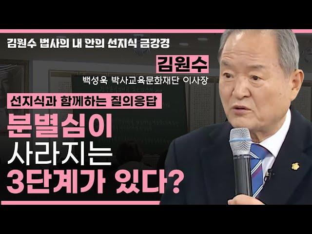 분별심이 사라지는 방법?ㅣ선지식과 함께하는 질의응답 [김원수 법사의 내안의 선지식 금강경 271회]