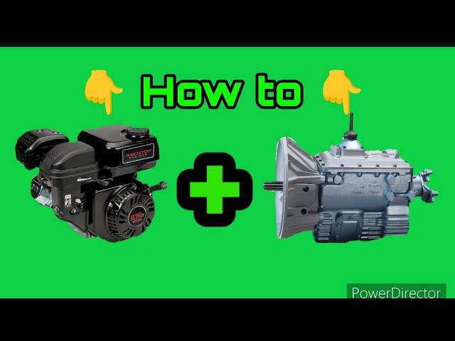 How to connect a go-kart engine to a manual transmission. Predator Duromax Keyfarm