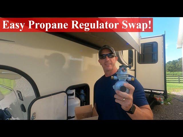 Replacing A Propane Regulator On Your RV | Auto Changeover Propane Regulator