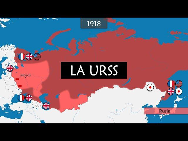 La URSS - Historia y resumen con mapa