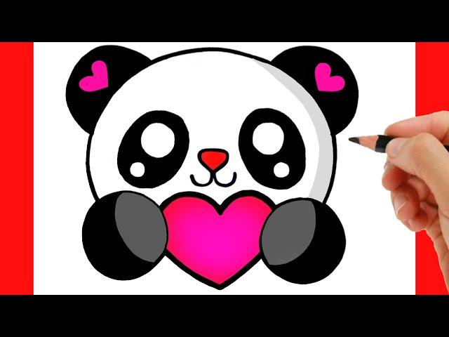 HOW TO DRAW A CUTE PANDA