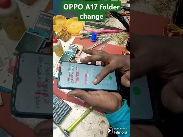 A17 folder change kaise karna hai Sai mobile repairing centre talbehat#smartphone #mobilephone#oppo