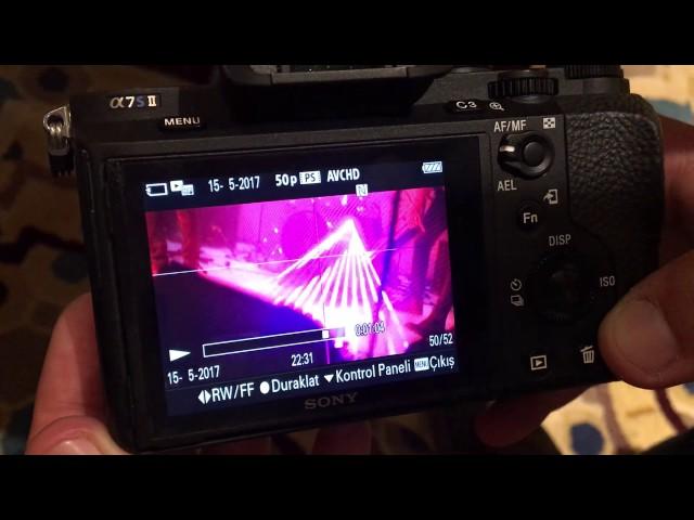 Stage laser burns SONY A7SII sensor