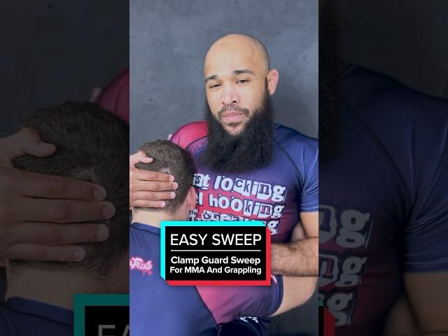 Clamp guard sweep for MMA #nogi #jiujitsu #bjj #mma #mixedmartialarts