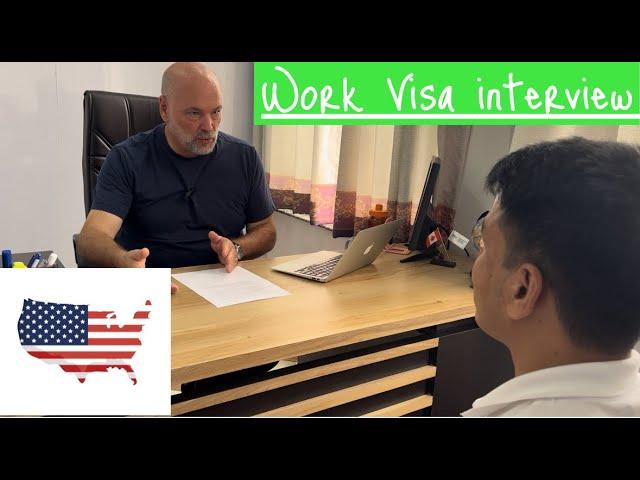 U.S. Work Visa Interview | American Trainer | H1B Visa 
