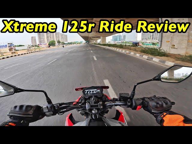 NEW Hero Xtreme 125r Ride Review l Top Speed l Mileage @aayushssm