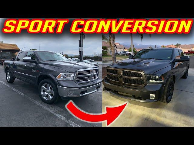 HOW TO CONVERT RAM 1500 SPORT FRONT BUMPER
