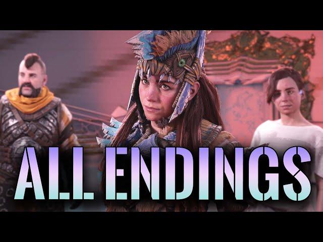 Horizon Forbidden West - ALL ENDINGS + Final Boss Fight