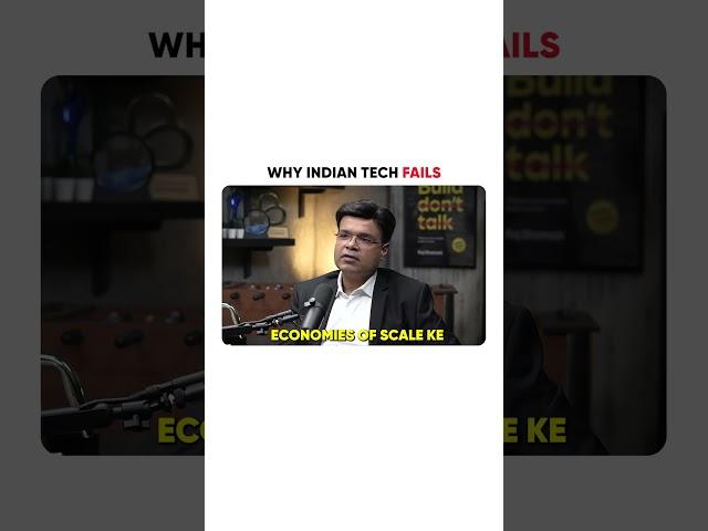 Why Do Indian Tech Brands Fail? | Dinesh Sharma | Raj Shamani #shorts