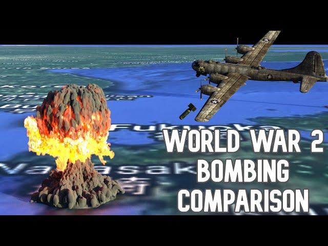 World War 2 Bombing Comparison On The Earth