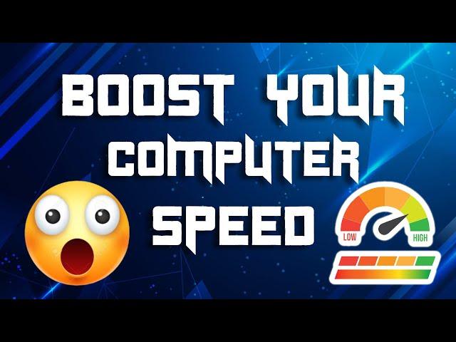 Boost your Computer Speed Like a Rocket - Best way to Increase Performance of PC 2021