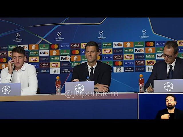 Conferenza stampa THIAGO MOTTA CAMBIASO pre Lipsia-Juve: "Noi non vorremo mai subire il gioco..."