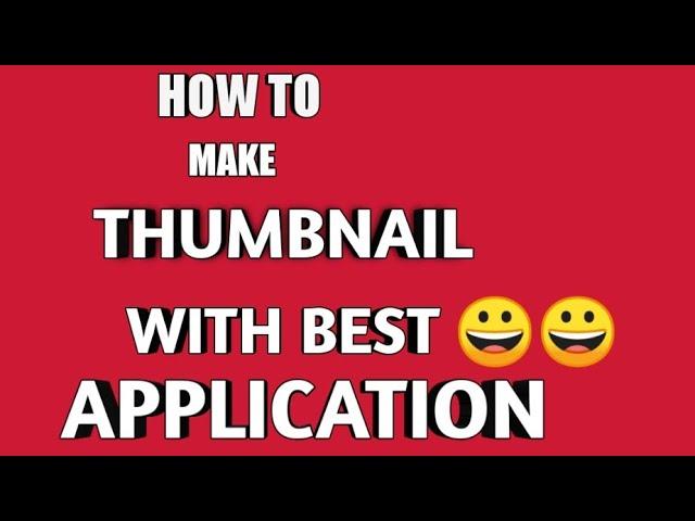 How to make thumbnail for youtube video || soni tech