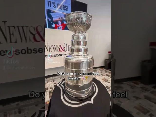 NHL’s Stanley Cup makes early tour of Raleigh, The News & Observer office #shorts