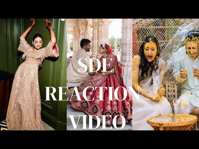 REACTION VIDEO TO OUR WEDDING VIDEO - my Bollywood debut ;)