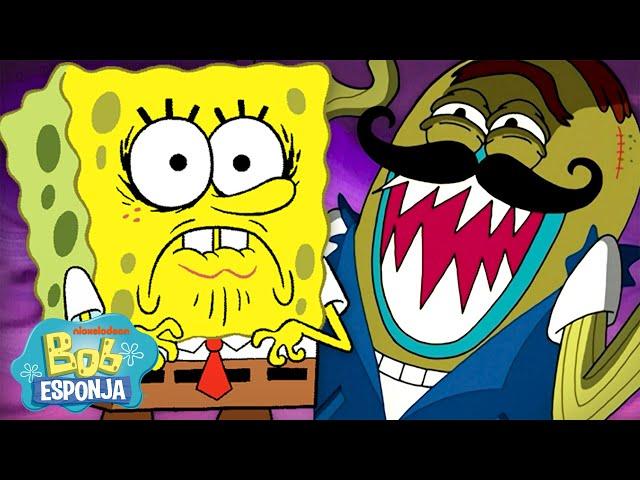 Bob Esponja | 60 MINUTOS dos Personagens Mais Assustadores de Bob Esponja  | Português