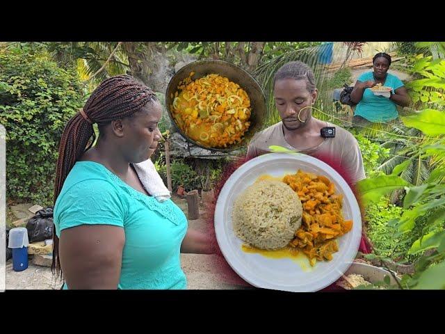 CURRY CARROT & SALTFISH served with COCONUT STRING BEANS RICE EPIC!