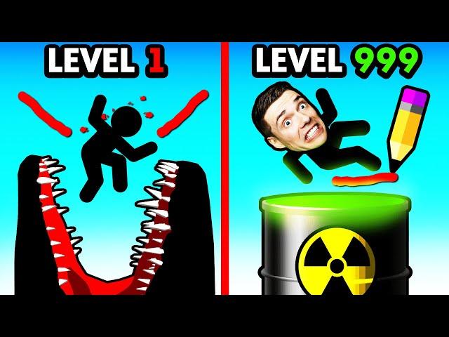 LEVEL 1 vs LEVEL 999 STICKMAN SAVE