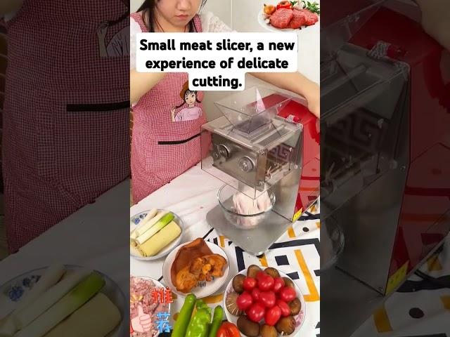 Small meat slicer, a new experience of delicate cutting. #meatslicing #tech #shorts