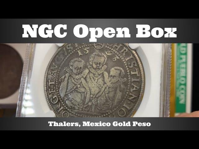 NGC Open Box - Thalers, Mexico Gold Peso