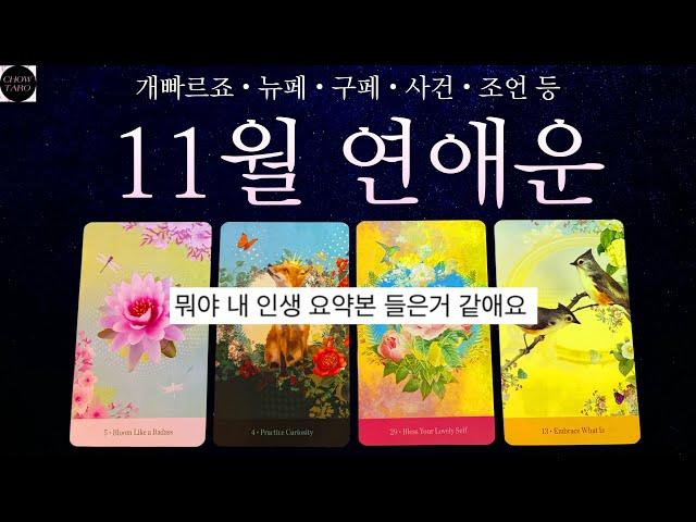 11월에 나에게 어떤 사람이 다가올까?🩵￼내가 가장 많이 생각하는 그 사람과 11월 흐름은 어떨까?🩷사건과 조언 등