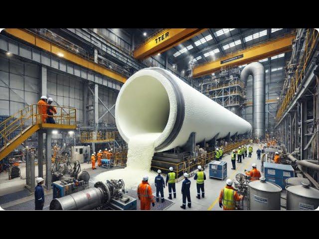 Gigantic PVC Pipe Making Process In A Mega Factory #PVC #ManufacturingProcess