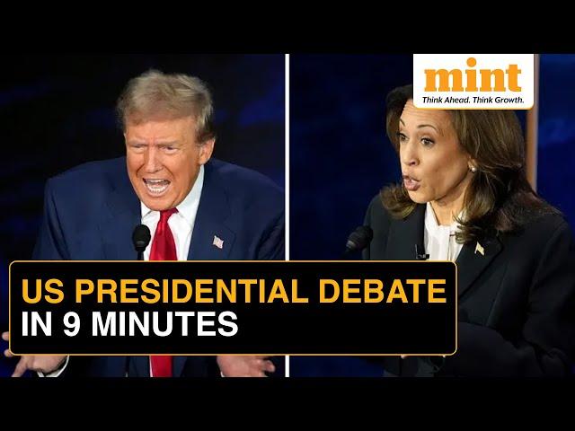 US Presidential Debate 2024: Top Highlights | Kamala Harris Vs Donald Trump | Best 9 Minutes