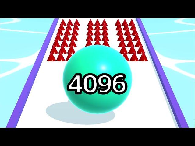 Ball Run 2048 - All Levels Gameplay Android, iOS ( Levels 870 )