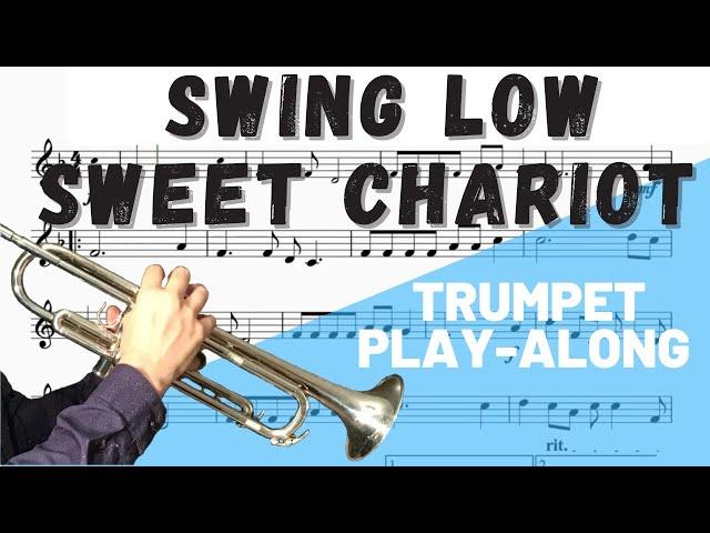 Swing Low Sweet Chariot for Trumpet. Play-Along/Backing Track. Free Music!