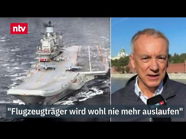 "Flugzeugträger wird wohl nie mehr auslaufen" - Munz zu russischer Pannenschiff-Crew | ntv