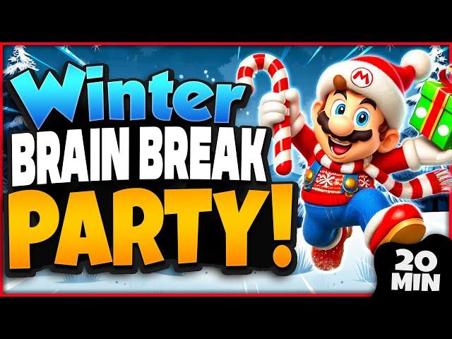 Winter Brain Break Party | Winter Games For Kids | Winter Freeze Dance | Just Dance | GoNoodle