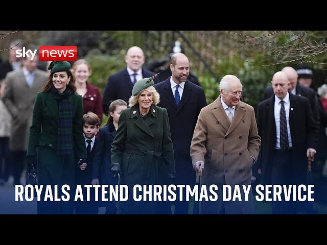 Royals greet huge crowds after Sandringham Christmas service