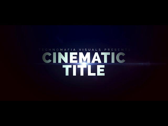 How to Create Big Cinematic Film Trailer Title | After Effects Tutorial | No Plugins