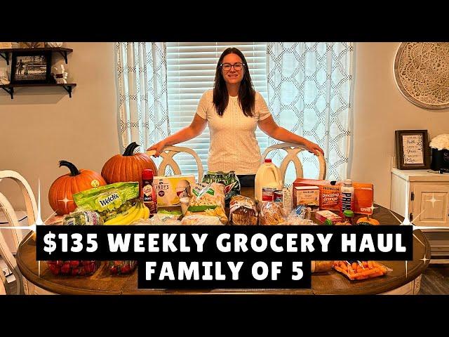 $135 WEEKLY GROCERY HAUL | Family of 5